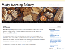 Tablet Screenshot of mistymorningbakery.com